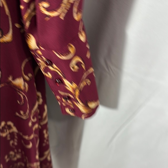 Nanette Lepore Red Pleated Wrap Dress Size 8 - Picture 9 of 10